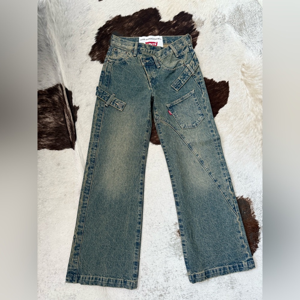 Levi's x Andersson Bell Overlay Wide Leg in Tinted Indigo